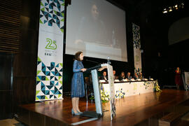 Intervención de María Jesús Almazor. Acto del 25 Aniversario del Parque Tecnológico de Andalucía. Palacio de Ferias y Congresos de Málaga. Noviembre de 2017