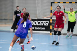 Partido Universidad de Akdeniz - Universidad  de Aveiro. Categoría femenina. Campeonato Europeo Universitario de Balonmano. Antequera. Julio de 2017