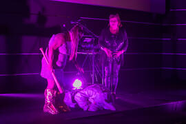 Performance en la gala de clausura del Fancine 2016. Cine Albéniz. Noviembre de 2016