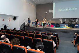 Antonio María Lara presenta "Dialogando" con Ousman Umar. Facultad de Estudios Sociales y del Trabajo. Marzo de 2020