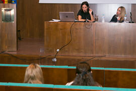 Conferencia de Pilar Casado "Radio, deporte y mujer" del curso "Información y Comunicación". Cursos de Verano de la Universidad de Málaga. Ronda. Julio de 2018