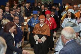 Cortejo académico. Imposición de la Medalla de Oro de la Universidad de Málaga a Junta de Andalucía, Diputación Provincial de Málaga y Ayuntamiento de la capital. Paraninfo. Noviembre de 2023