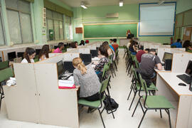 Aula de Informática. Facultad de Ciencias Económicas y Empresariales. Campus de El Ejido. Mayo de 2015