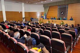 Investidura como Doctor "Honoris Causa" de D. Antonio García-Bellido por la Facultad de Ciencias de la Universidad de Málaga. Rectorado. Marzo de 2015