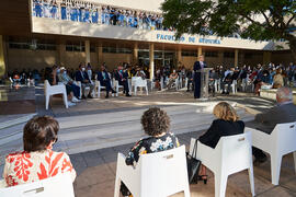 Discurso de José Ángel Narváez. Homenaje a los sanitarios en la Facultad de Medicina de la Universidad de Málaga. Campus de Teatinos. Octubre de 2021