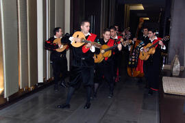 Cena de gala con motivo al homenaje para los jubilados y personal que cumple 25 años de servicio en la Universidad de Málaga. Hotel Barceló. Febrero de 2009