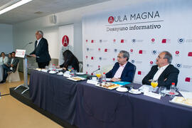 Intervención de Antonio Ramírez de Arellano. Desayuno Informativo de Aula Magna con motivo de su XX Aniversario. Consejo de Estudios Sociales y Comercio de la Universidad de Málaga. Mayo de 2018