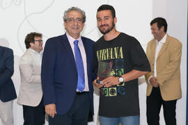 Entrega de trofeos en la Gala del Deporte Universitario 2017. Escuela Técnica Superior de Ingeniería de Telecomunicaciones. Junio de 2017
