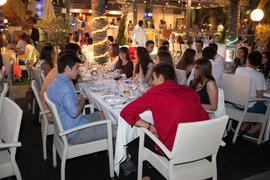 Cena de gala en el restaurante El Palmeral. Olimpiada Española de Economía, Fase Nacional. Puerto de Málaga Muelle 2 El Palmeral de las Sorpresas. Junio de 2015