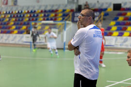 Partido Rusia contra República Checa. 14º Campeonato del Mundo Universitario de Fútbol Sala 2014 (FUTSAL). Antequera. Julio de 2014