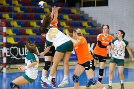 Partido Radboud University Nijmegen - Universidad de Valencia. Categoría femenina. Campeonato Europeo Universitario de Balonmano. Antequera. Julio de 2017