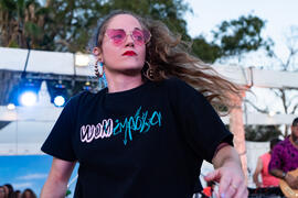 Concierto de Julia Martín. Festival solidario en los Baños del Carmen. Cursos de Verano de la Universidad de Málaga. Málaga. Julio de 2019