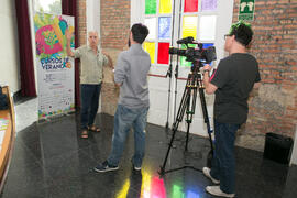 Entrevista a Kiko Veneno en photocall. Curso "Tres generaciones de la música Pop española". Cursos de Verano de la Universidad de Málaga. Málaga. Julio de 2018