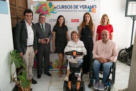 Photocall en la clausura de los Cursos de Verano de la Universidad de Málaga. Vélez Málaga. Julio de 2018