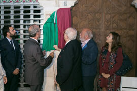 Inauguración de la placa conmemorativa de la Casa Natal de Eugenio Chicano. Málaga. Octubre de 2017
