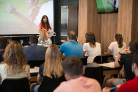 Taller «Improvisación en los deportes en televisión». Curso "Comunicación deportiva". Cursos de Verano de la Universidad de Málaga. Vélez-Málaga. Julio de 2019