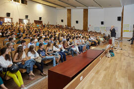 Acto de bienvenida a los alumnos de primer curso de Económicas. Paraninfo. Septiembre de 2014