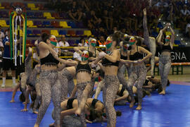 Actuación de "Baruca Acrobática". Ceremonia de inauguración del Campeonato Europeo Universitario de Balonmano. Antequera. Julio de 2017