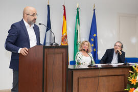 Giovanni Caprara en la graduación de alumnos del CIE-UMA el Día del Español. Centro Internacional de Español de la Universidad de Málaga. Junio de 2016
