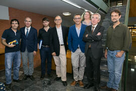 Foto de grupo. Lecturas Poéticas en la UMA: "Poemas para el Siglo XXI". Biblioteca General. Octubre de 2017