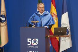Javier Laserna. Apertura del Curso Académico 2023/2024 de la Universidad de Málaga. Paraninfo. Septiembre de 2023