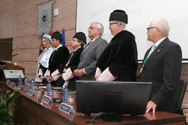 Mesa presidencial. Apertura del Curso Académico 2017/2018 de la Universidad de Málaga. Salón de actos de la Facultad de Turismo. Septiembre de 2017