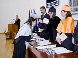 Investidura de nuevos doctores por la Universidad de Málaga 2010. Paraninfo. Enero de 2010