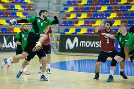 Partido Universidad de Rzeszow - Universidad del Miño. Categoría masculina. Campeonato Europeo Universitario de Balonmano. Antequera. Julio de 2017