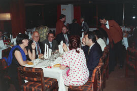 Cena de Gala del 25 Aniversario de la Facultad de Ciencias Económicas y Empresariales de la Universidad de Málaga en Torremolinos. Junio de 1991