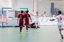 Partido Portugal contra Irán. 14º Campeonato del Mundo Universitario de Fútbol Sala 2014 (FUTSAL). Antequera. Julio de 2014