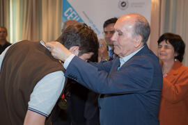 Entrega de medalla. Campeonato de España Universitario de Golf. Antequera. Abril de 2017