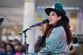 Concierto de Julia Martín. Festival solidario en los Baños del Carmen. Cursos de Verano de la Universidad de Málaga. Málaga. Julio de 2019