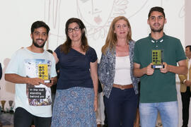 Entrega de trofeos en la Gala del Deporte Universitario 2017. Escuela Técnica Superior de Ingeniería de Telecomunicaciones. Junio de 2017