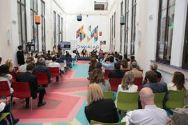 Inauguración del I Workshop Red de Cátedras Estratégicas. Edificio de Tabacalera. Mayo de 2018