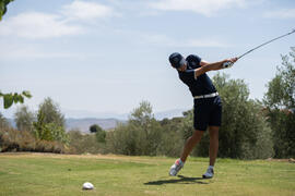 Jugador de la Universidad de Málaga. Campeonato Europeo de Golf Universitario. Antequera. Junio de 2019