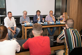 Mesa redonda: «Presente y futuro del periodismo deportivo. Valores y comunicación». Curso "Comunicación deportiva". Cursos de Verano de la Universidad de Málaga. Vélez-Málaga. Julio de 2019