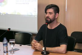 Manu Sánchez pronuncia su conferencia "El humor, un asunto muy serio". Curso de Verano "El humor en las artes escénicas". Marbella. Julio de 2018