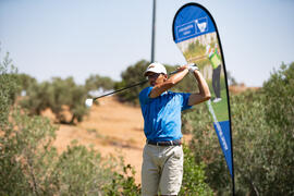 Jugada en el Campeonato Europeo de Golf Universitario. Antequera. Junio de 2019