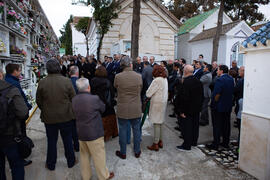 Entierro de Eugenio Chicano. Cementerio de Vélez-Málaga. Noviembre de 2019
