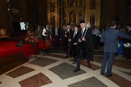 Maceros. Apertura del Curso Académico 2022/2023 de la Universidad de Sevilla y entrega de su medalla de oro a la Universidad de Málaga. Iglesia de la Anunciación, Sevilla. Septiembre de 2022