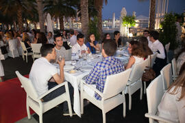 Cena de gala en el restaurante El Palmeral. Olimpiada Española de Economía, Fase Nacional. Puerto de Málaga Muelle 2 El Palmeral de las Sorpresas. Junio de 2015