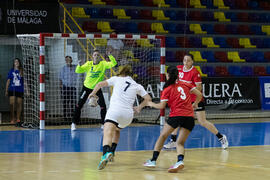 Partido Universidad de Primorska - Universidad Ovidius. Categoría femenina. Campeonato Europeo Universitario de Balonmano. Antequera. Julio de 2017