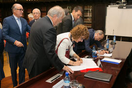 Firma de la Declaración de Granada. Facultad de Derecho de la Universidad de Granada. Mayo de 2018