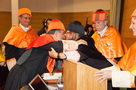 Investidura como Doctor "Honoris Causa" de D. Juan Ramón Cuadrado Roura por la Universidad de Málaga. Rectorado. Junio de 2009