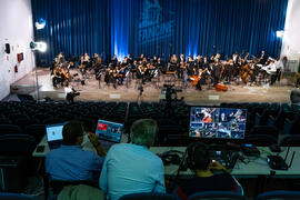 Concierto de Bandas Sonoras de la 30 edición de Fancine de la Universidad de Málaga. Auditorio de la Escuela Técnica de Ingeniería de Telecomunicaciones e Informática. Noviembre de 2020
