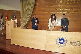 Toma de posesión de María Adela Checa Caruana como nueva Directora de Relaciones Institucionales de la Universidad de Málaga. Edificio del Rectorado. Abril de 2024
