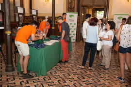 Entrega de acreditaciones. Olimpiada Española de Economía, Fase Nacional. Sala Unicaja de Conciertos María Cristina. Málaga. Junio de 2015