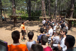 Actividad en Aventura Amazonia Marbella. Olimpiada Española de Economía, Fase Nacional. Marbella. Junio de 2015