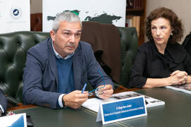 Diego Vera Jurado. Presentación el número 6 de la revista TSN (Transatlantic Studies Network). Edificio del Rectorado. Noviembre de 2019