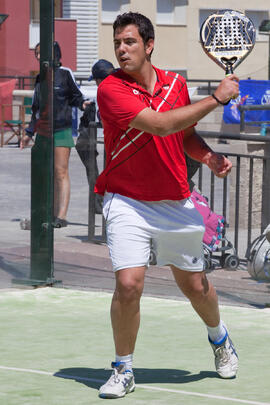 Partido de pádel. Fases Finales de los Campeonatos de España Universitarios. Antequera. Abril de 2012